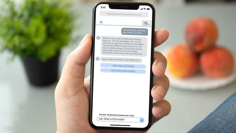 Chat example on phone.