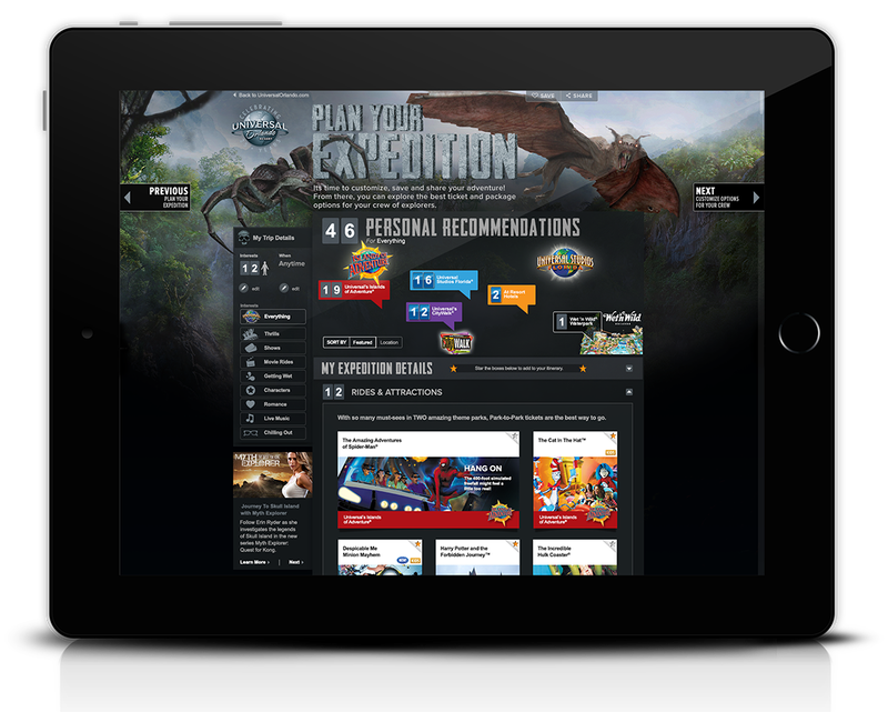 Universal Orlando website re-designed to promote Skull Island.